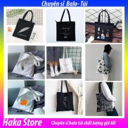 [Bán sỉ] 100 mẫu hot nhất Túi Tote Vải canvas Đẹp Cực Hot có khóa miệng